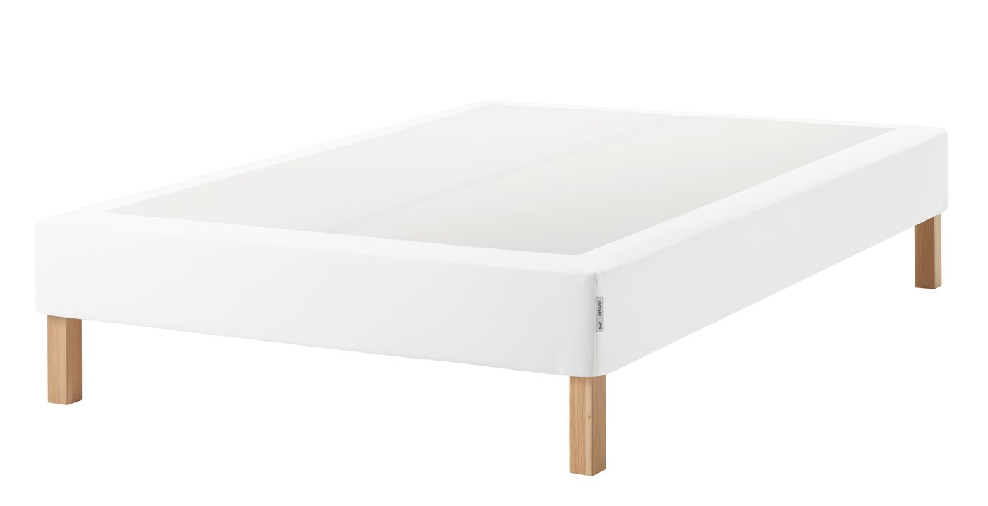 IKEA ESPEVÄR resårmadrassbotten med ben, vit, 140x200 cm
