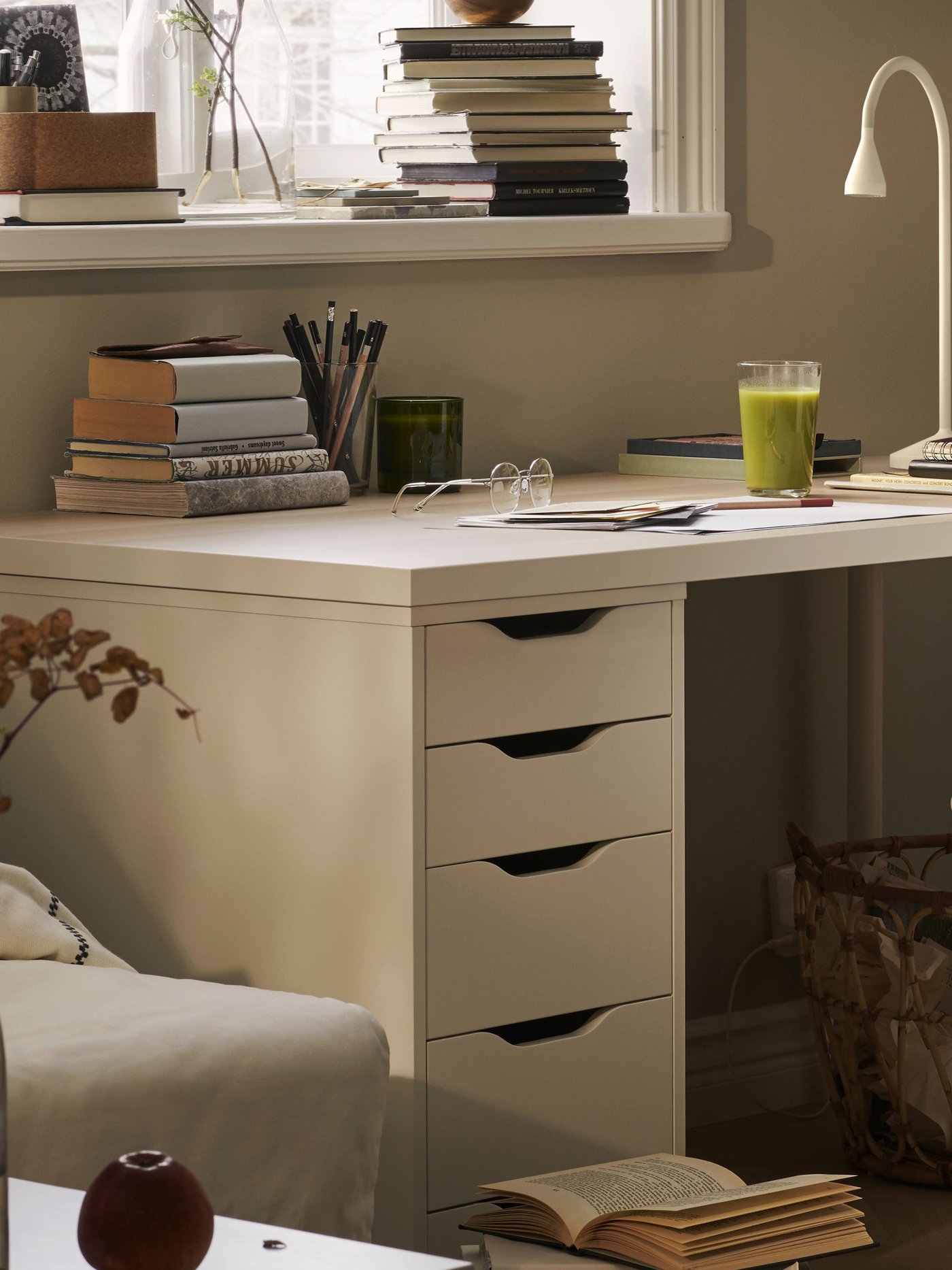 A white ALEX drawer unit