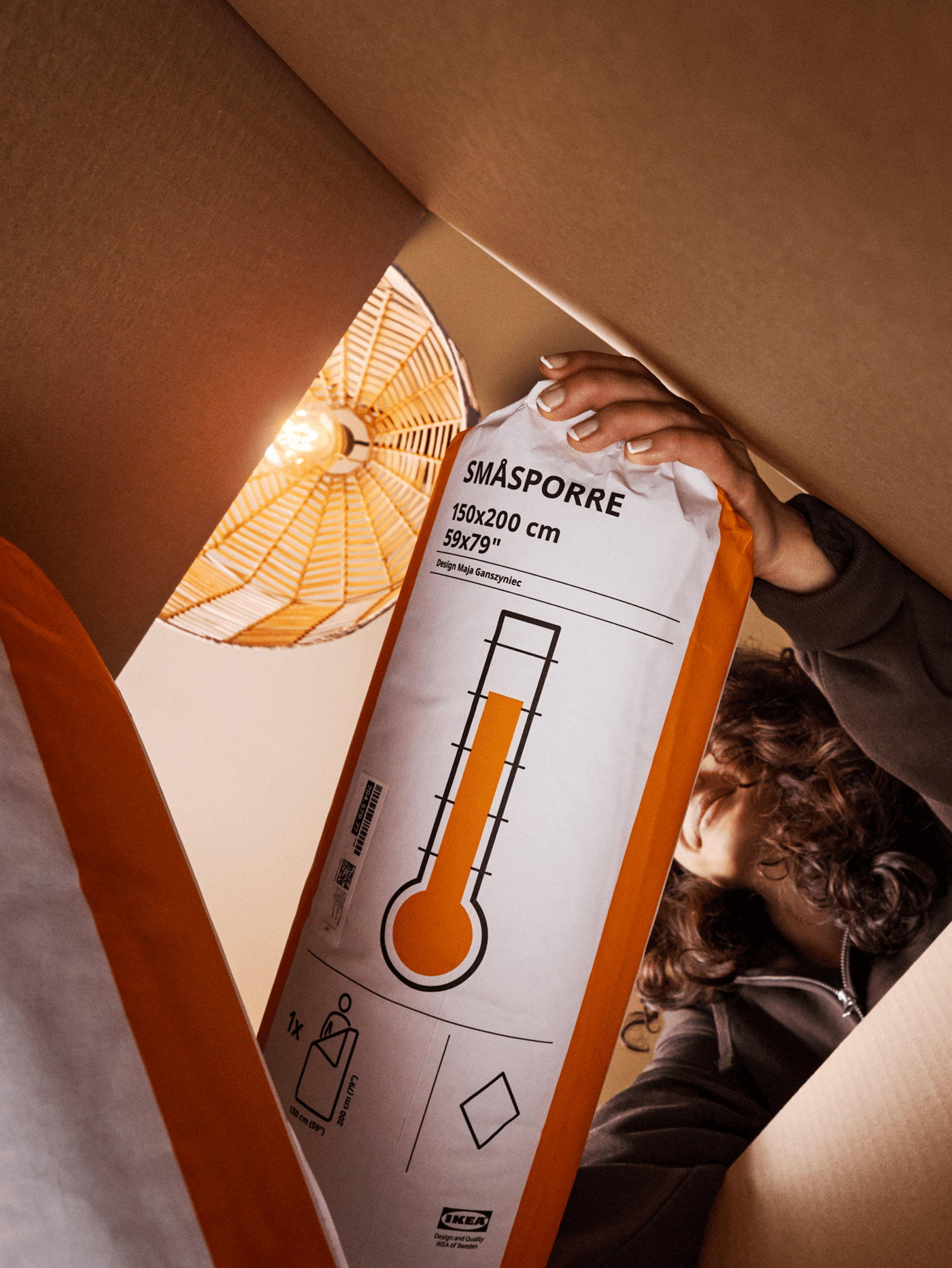 A SMÅSPORRE duvet, warm