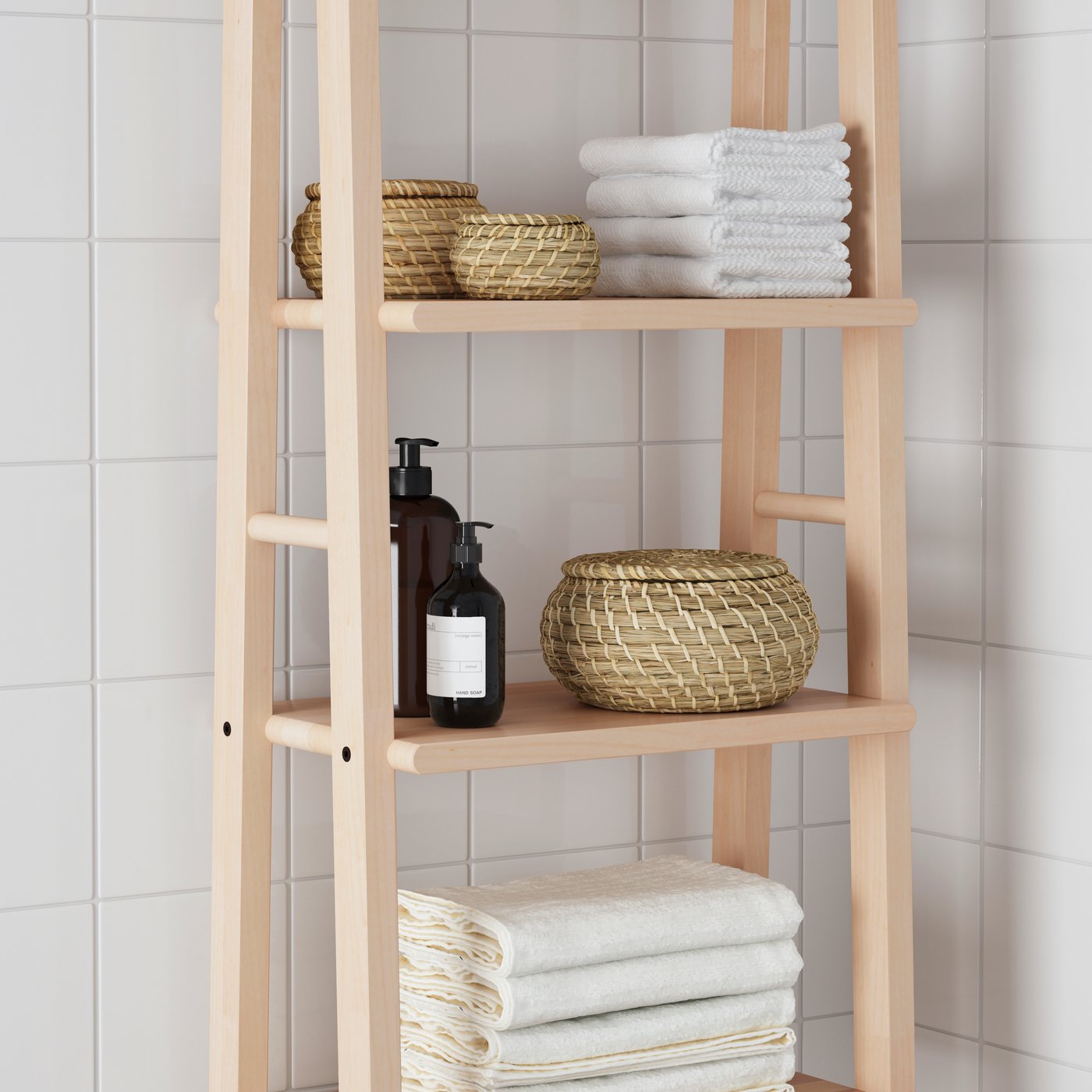 A birch VILTO shelving unit