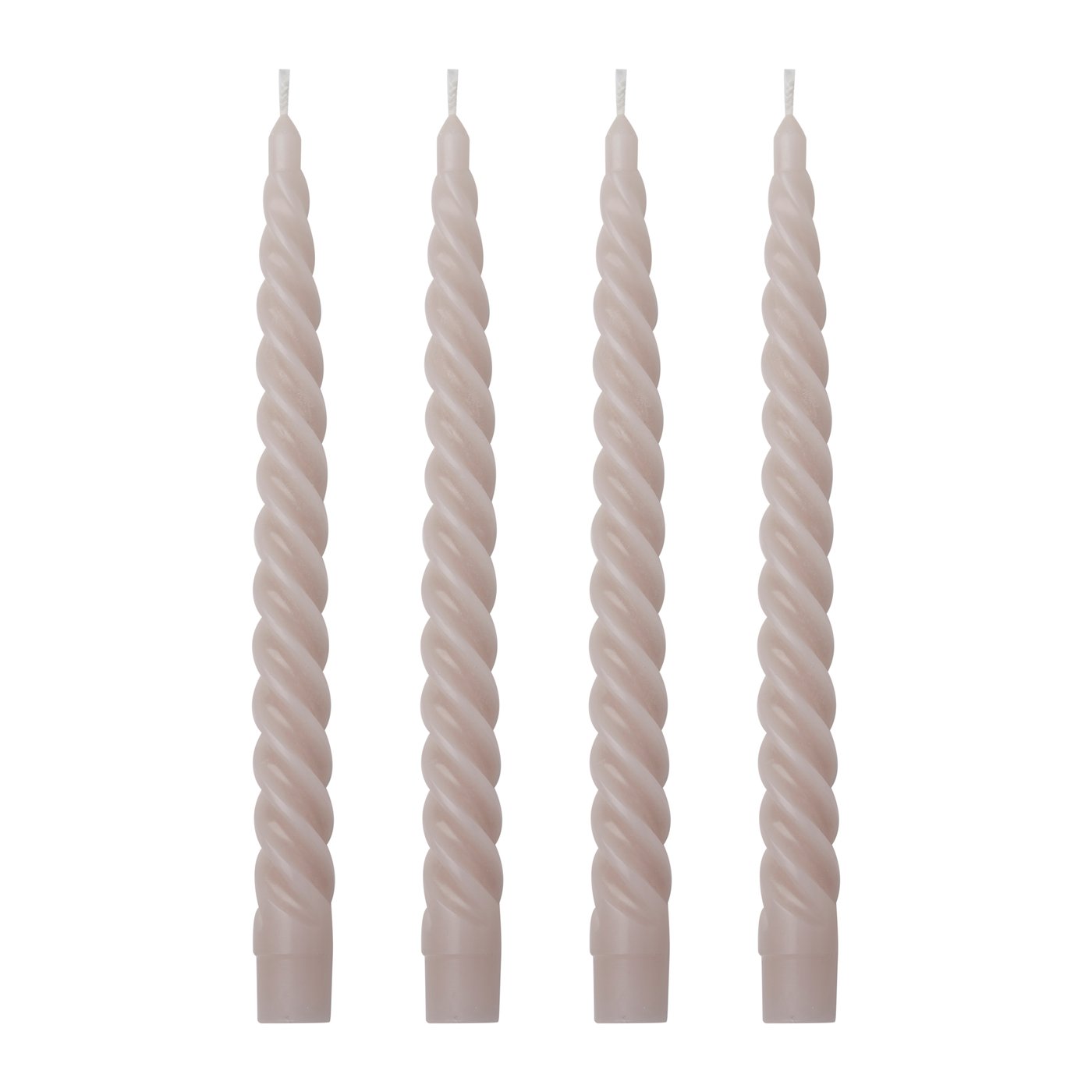 IKEA CONTORTATALL kronljus utan doft, vriden/mörk gråbeige, 25 cm