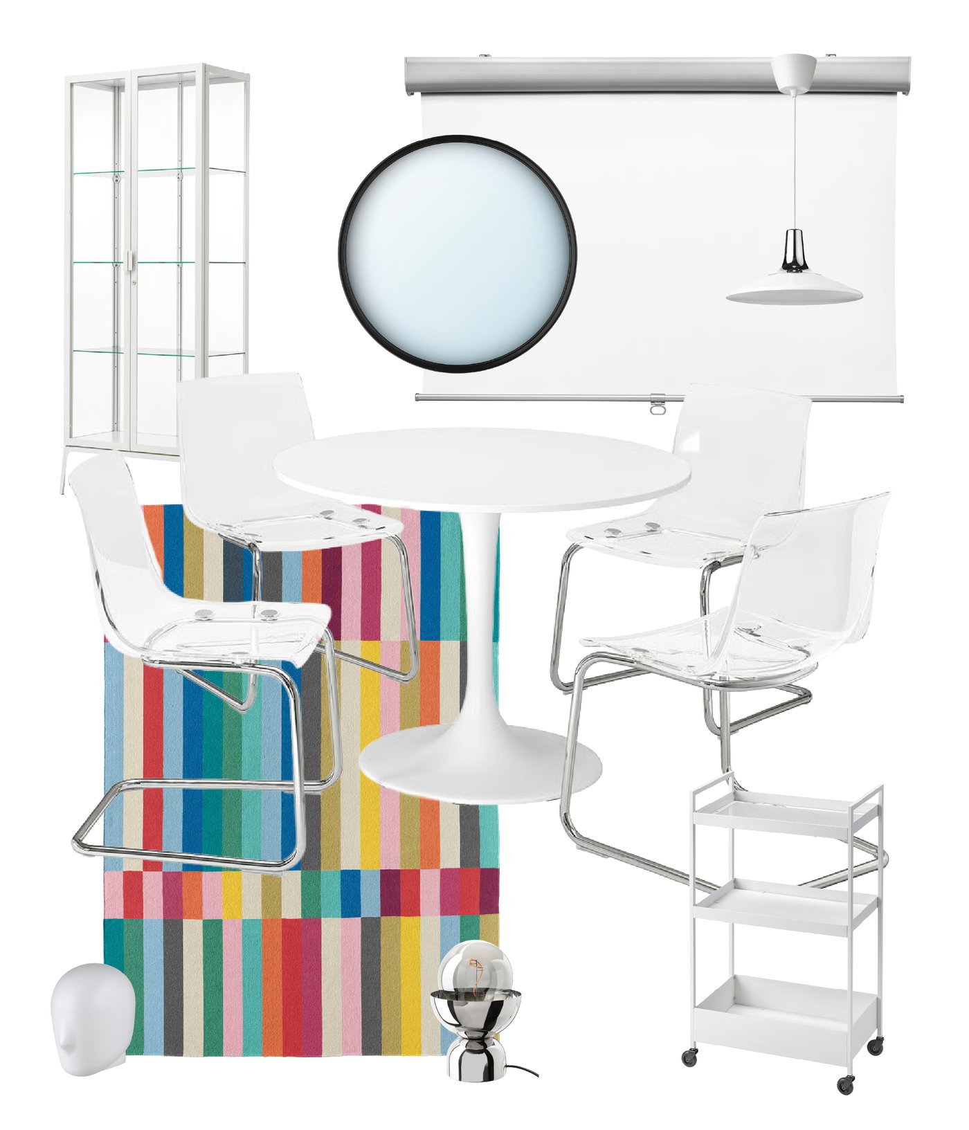 A white TRETUR block-out roller blind