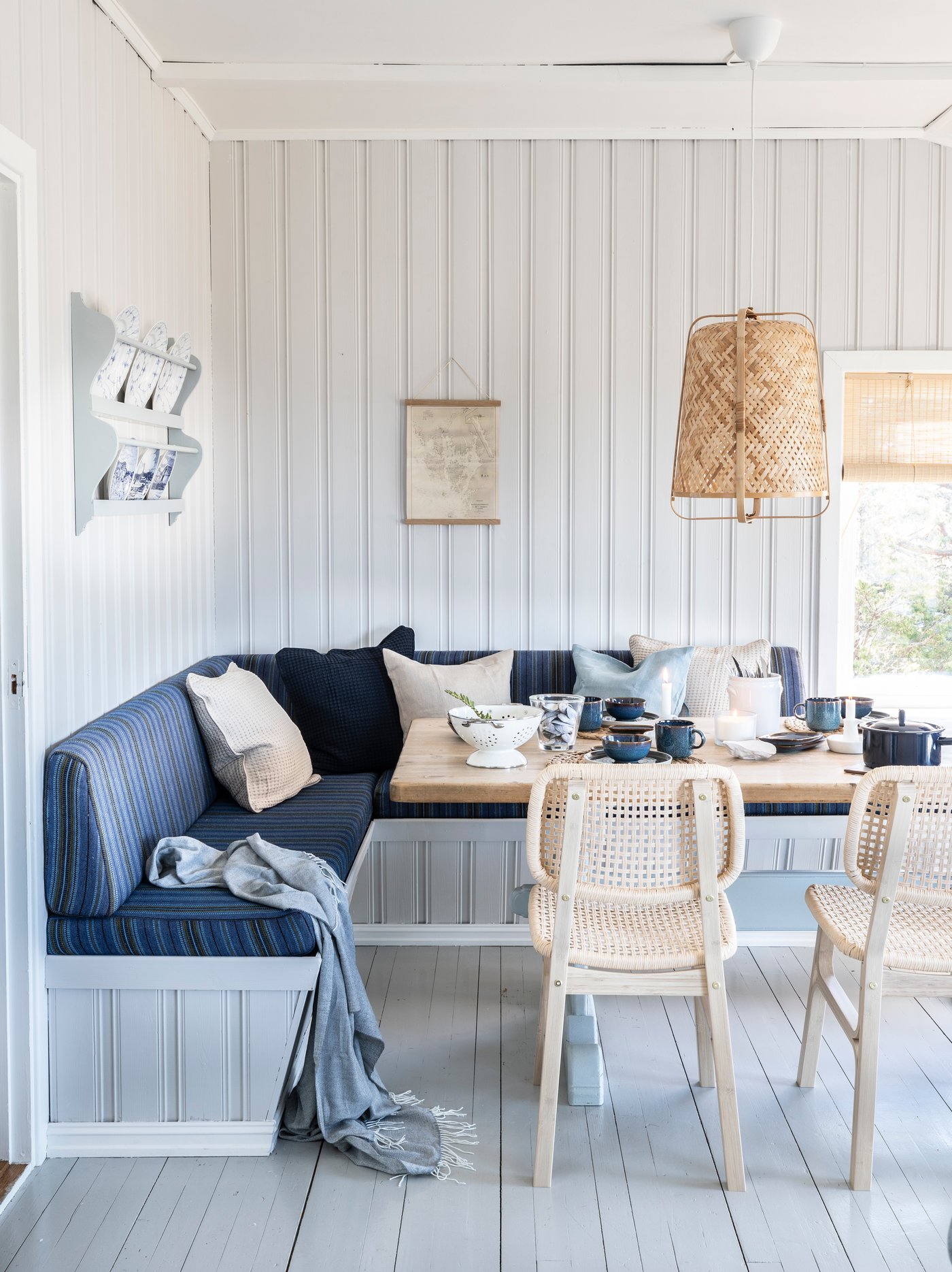 En hyttedrøm i blånyanser på idylliske Hvaler.