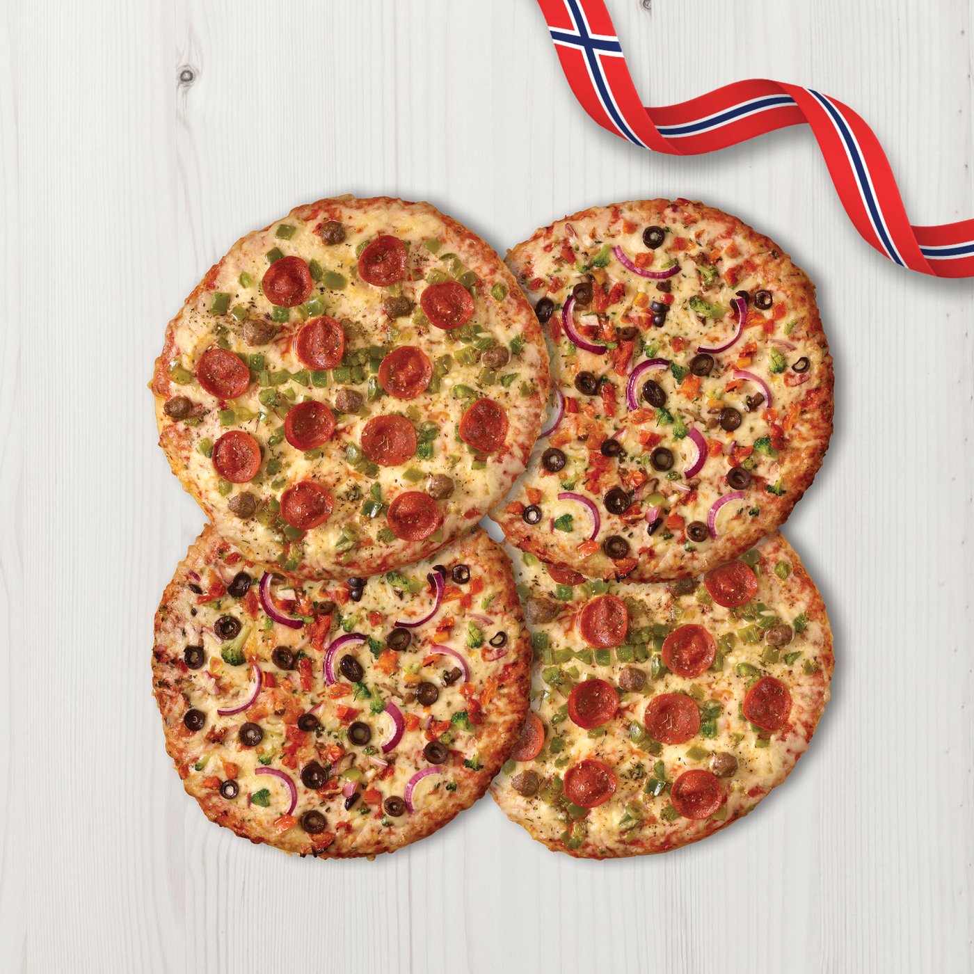 Four Pizzas