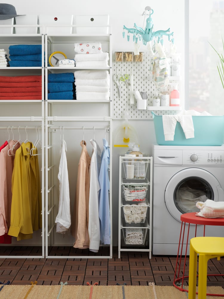 Set Da 3 Organizzatori Per Lavanderia: Barattoli In Vetro Da 1/2 Gallone Con Coperchio + Porta Foglio Acrilico - Perfetti Per Detersivo, Ammorbidente E Capsule - 2