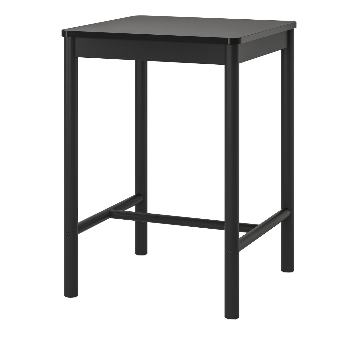 IKEA RÖNNINGE barbord, svart, 75x75 cm
