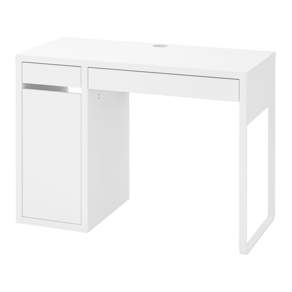 A white MICKE desk