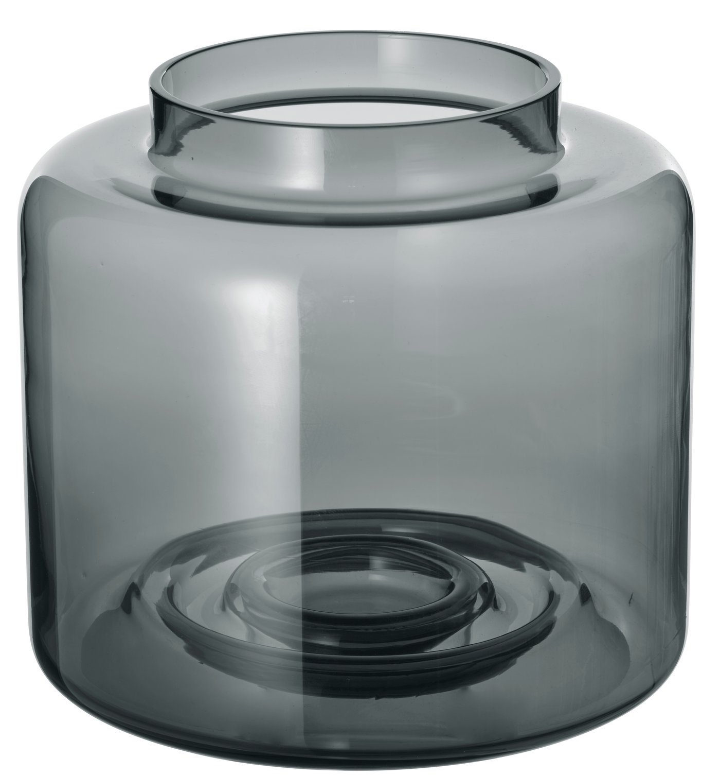 IKEA KONSTFULL vas, grå, 16 cm