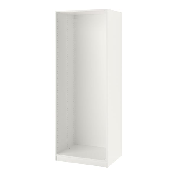 A white PAX wardrobe frame
