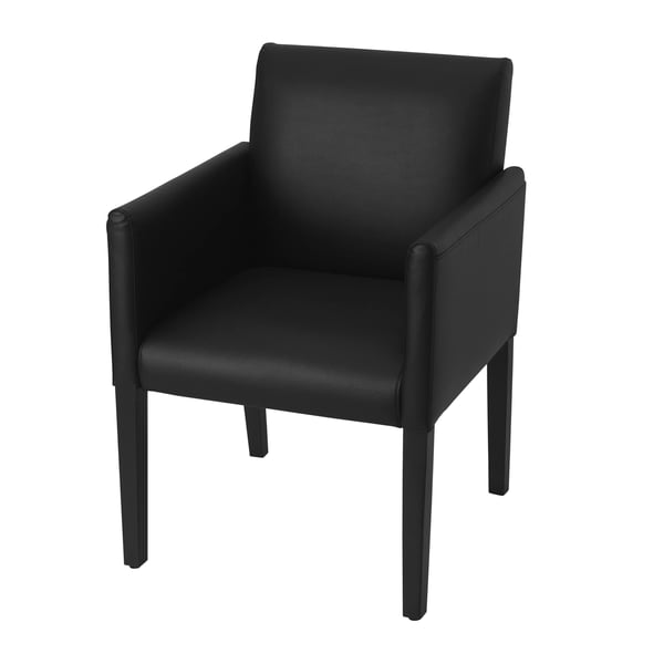 A Bomstad black ASGRIM chair with armrests