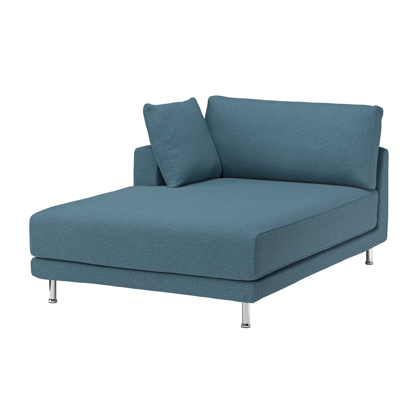 IKEA UPPÅKRA schäslongmodul, med armstöd vänster/axvall mörk gråblå