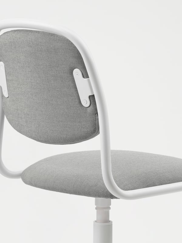 A white/Vissle light grey ÖRFJÄLL children's desk chair