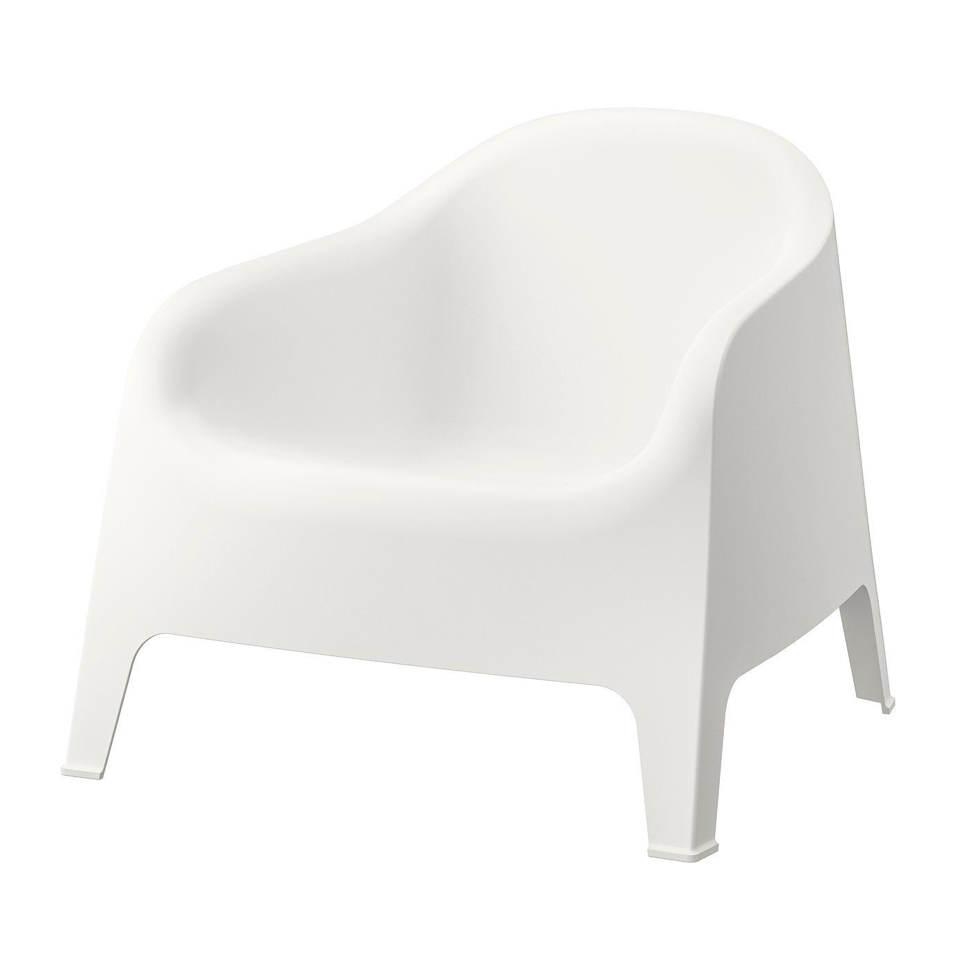 IKEA SKARPÖ utefåtölj, vit, fåtölj, utomhus