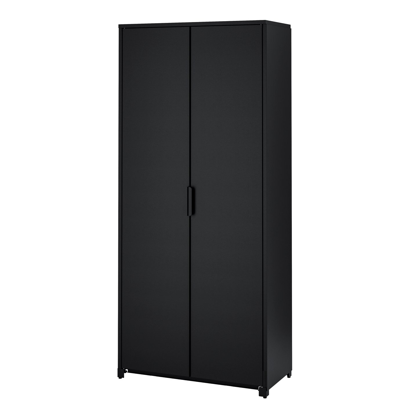 IKEA BROR skåp med dörrar, svart, 85x40x191 cm