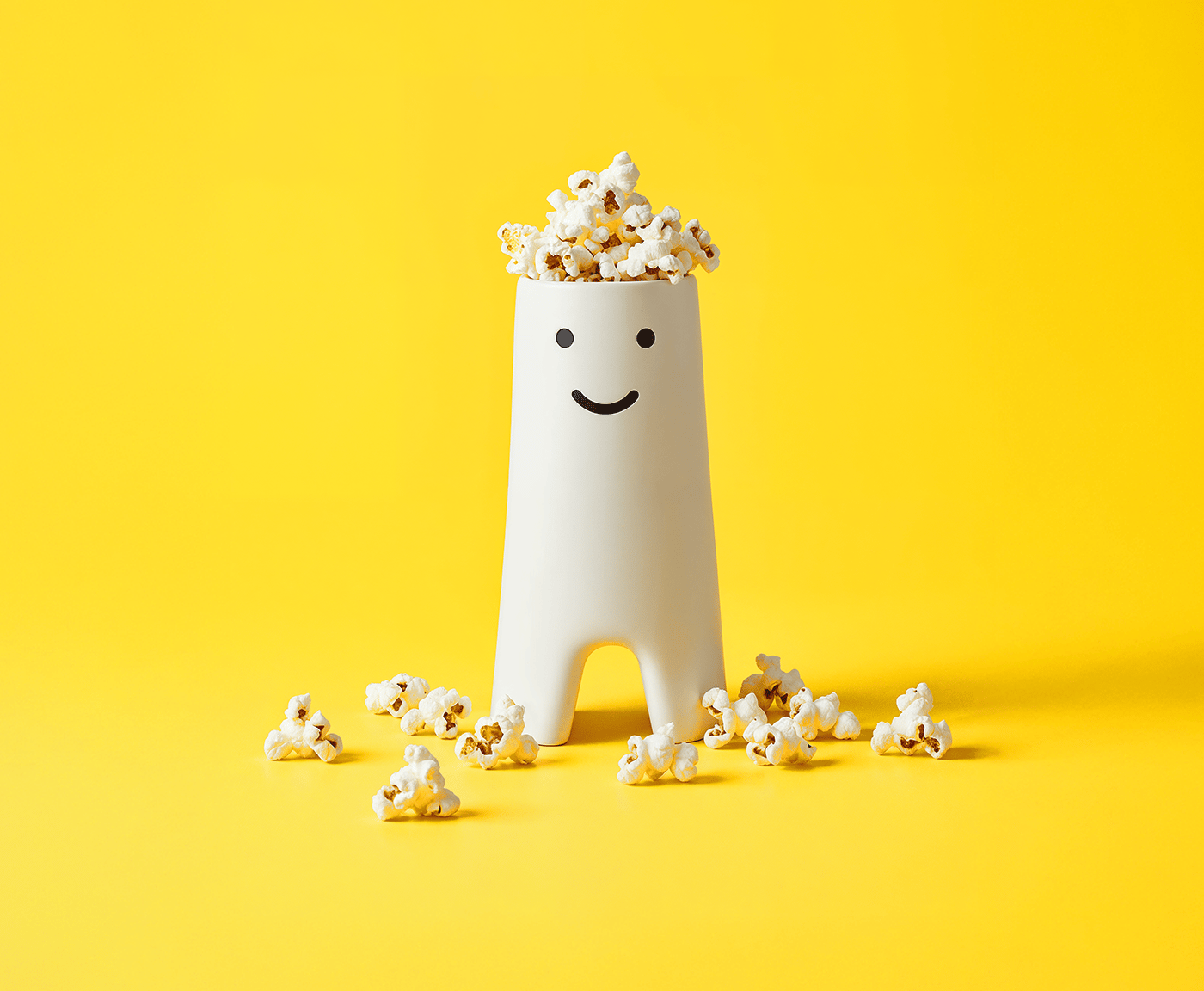 Vase art with popcorns 