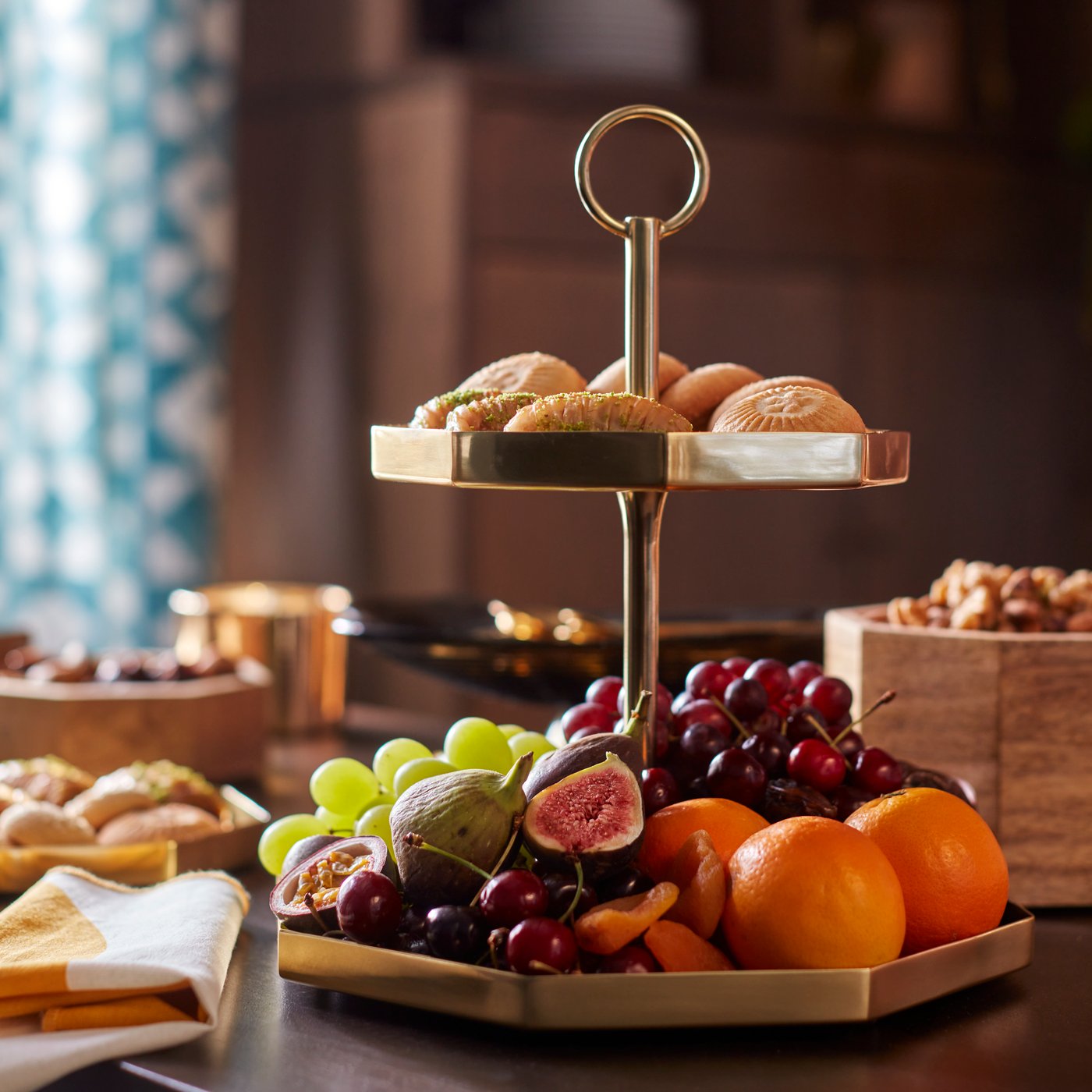 A GOKVÄLLÅ serving stand, two tiers