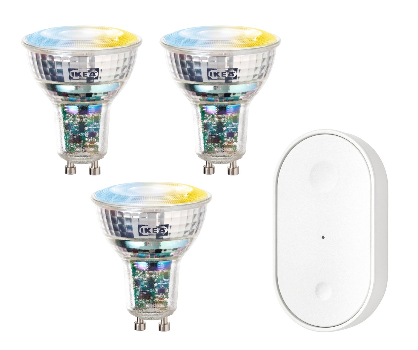 IKEA KAJPLATS startkit, smart vitt spektrum, GU10