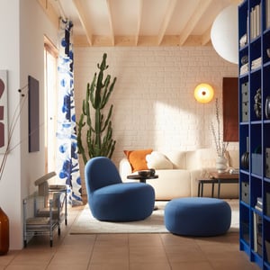 Poltrona azul LILLESÄTER