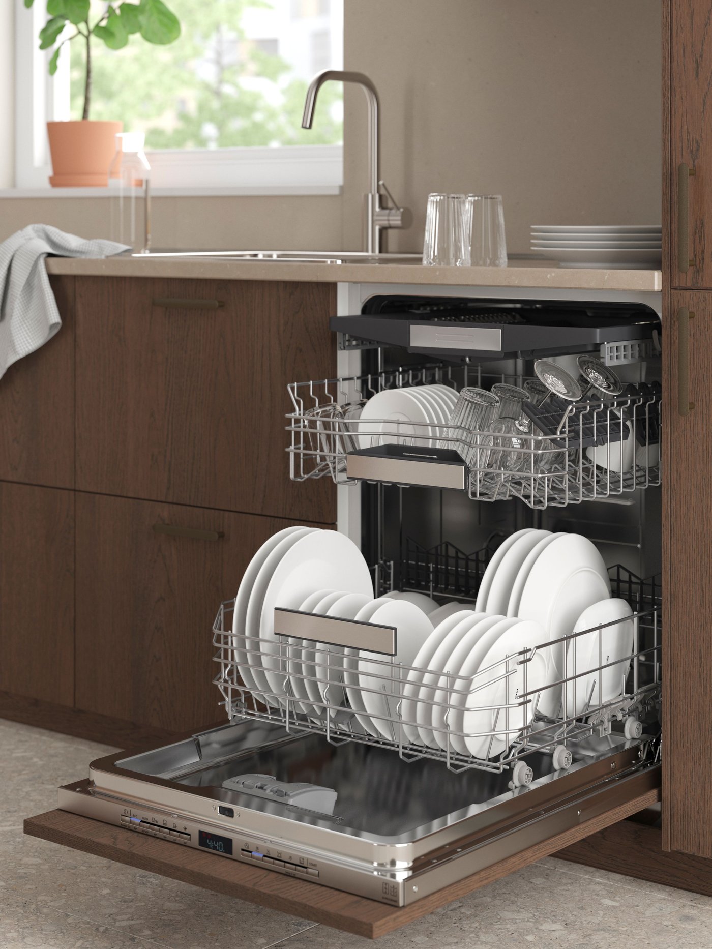 An IKEA 700 TORSBODA integrated dishwasher