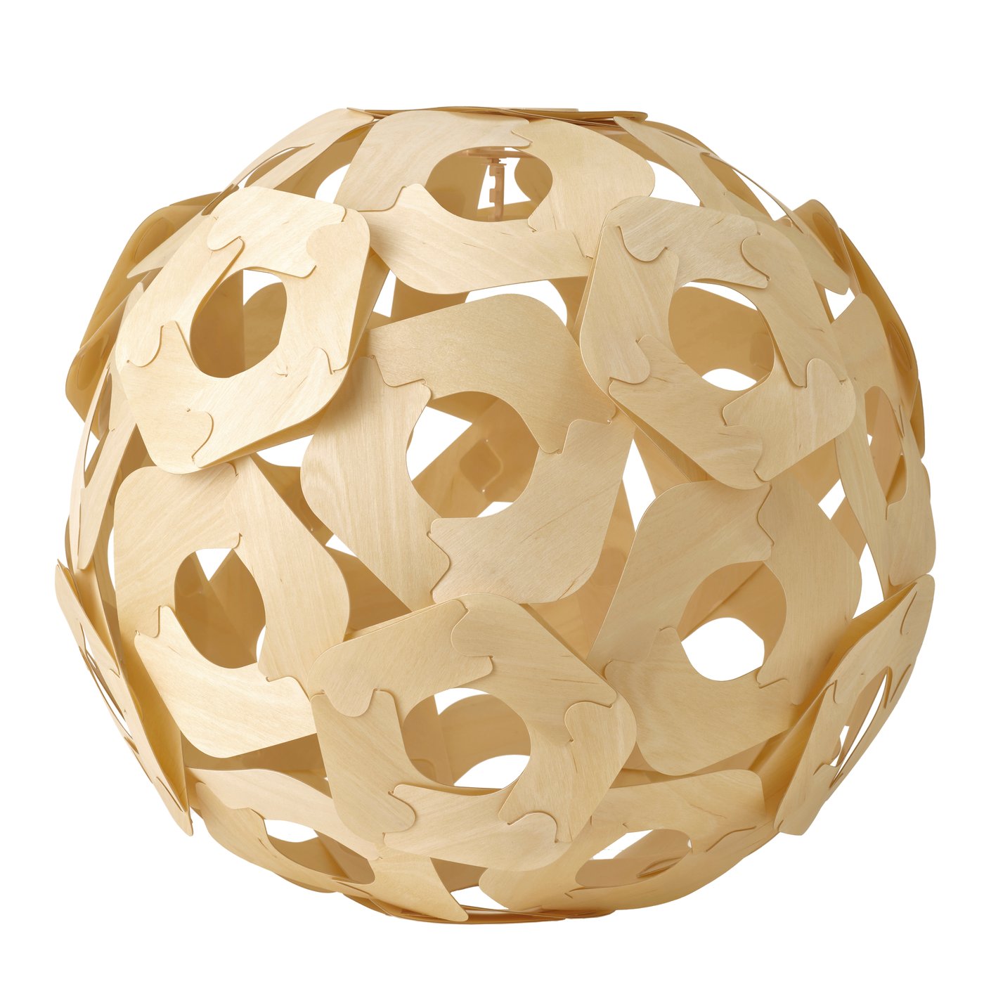 IKEA ÖDLEBLAD taklampskärm, björkfaner, 48 cm