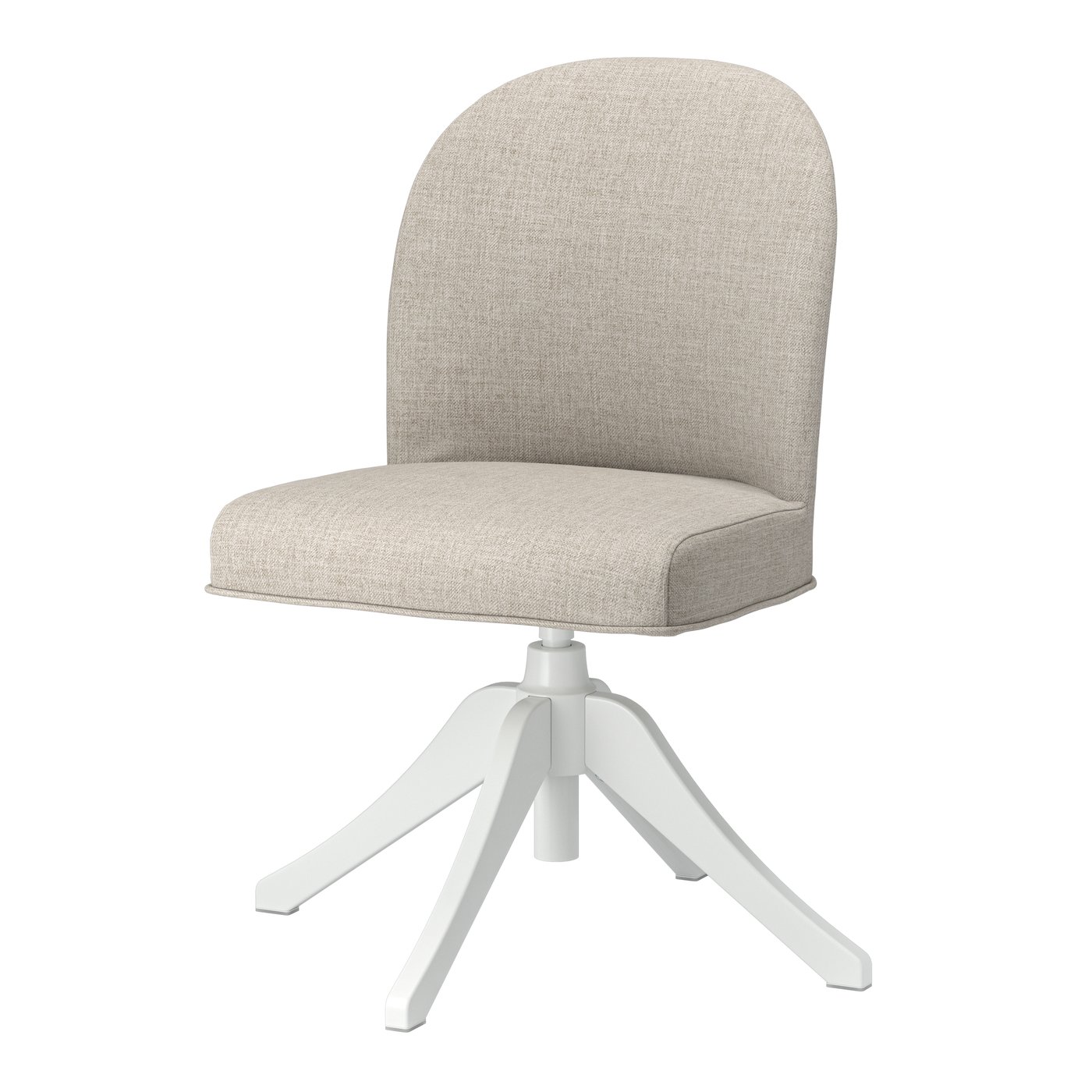 IKEA - ROSENTORP Drehstuhl, weiß/Kilanda hellbeige