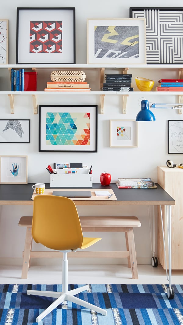 Eine helle Homeoffice Lösung. 