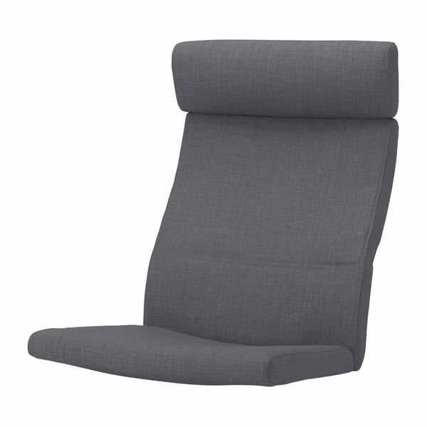 A Skiftebo dark grey POÄNG armchair cushion