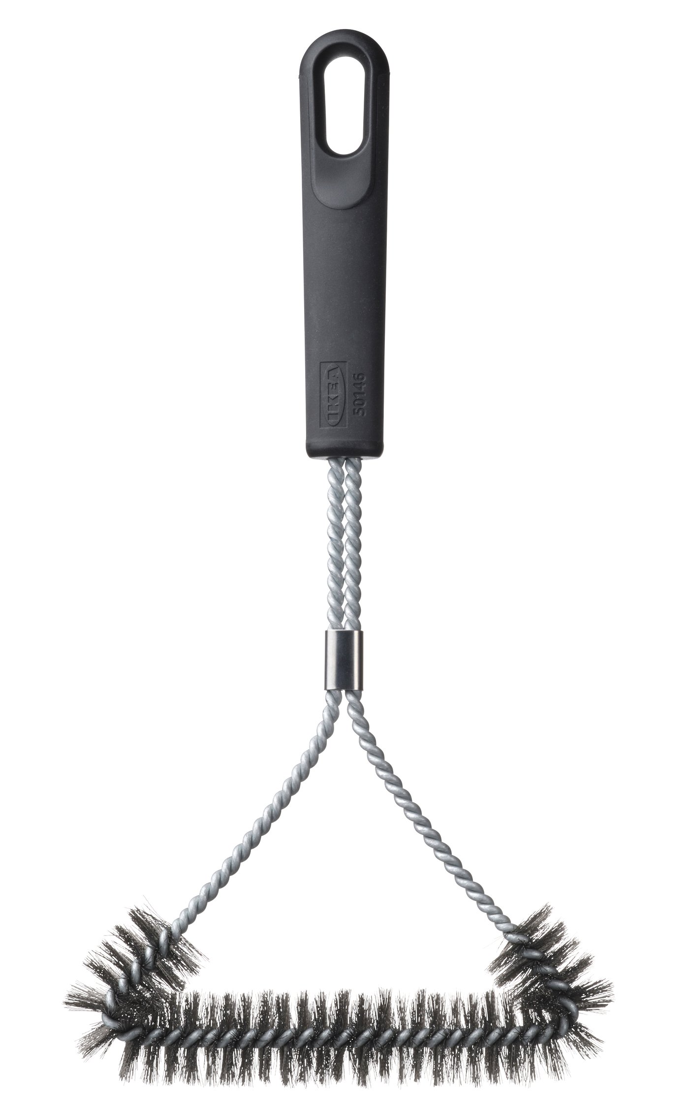 IKEA GRILLTIDER grillgallerborste, rostfritt stål/svart, 35 cm