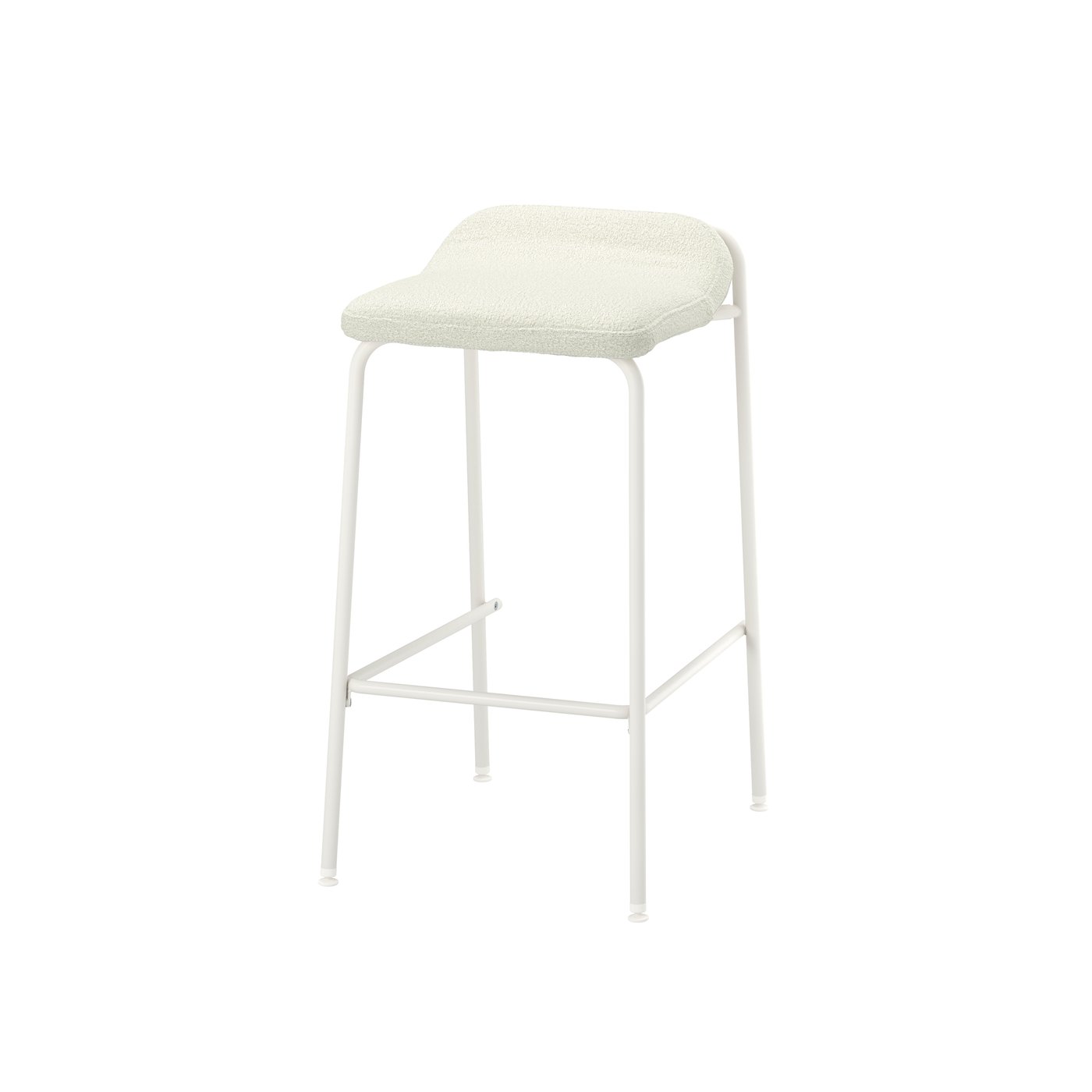 IKEA KESNACKEN barpall, bänkhöjd vit/axvall off-white
