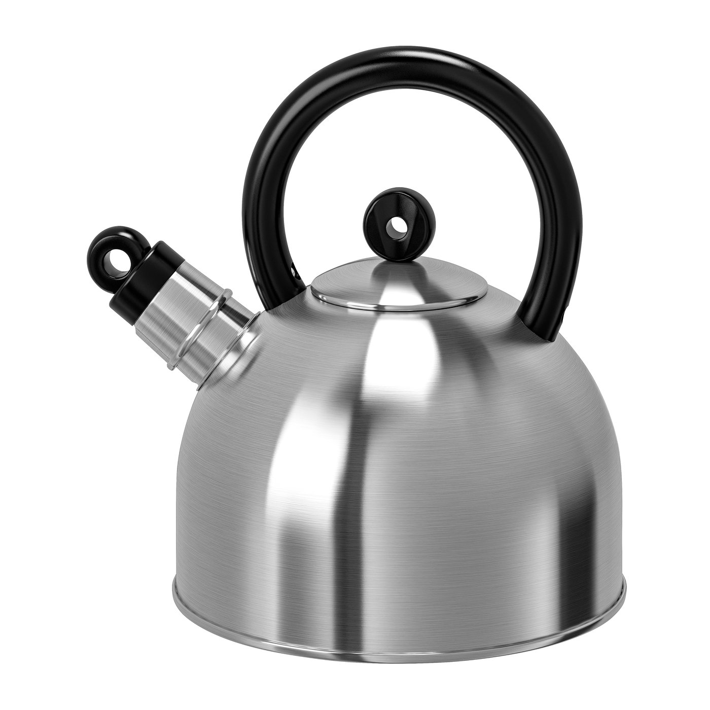A stainless steel/black VATTENTÄT kettle
