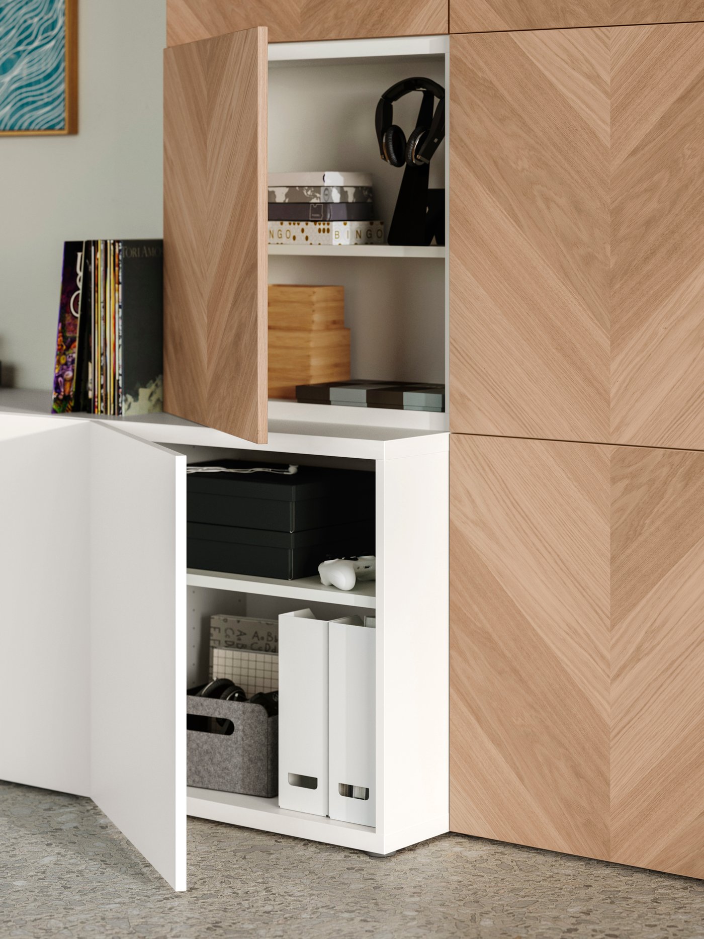 combinaison rangement portes 