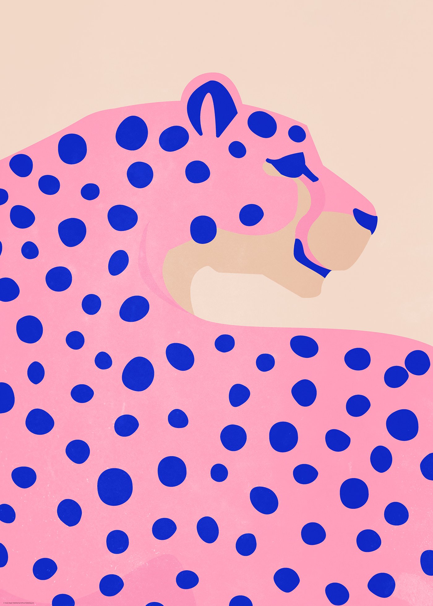 IKEA BILD poster, prickig leopard, 50x70 cm, bild