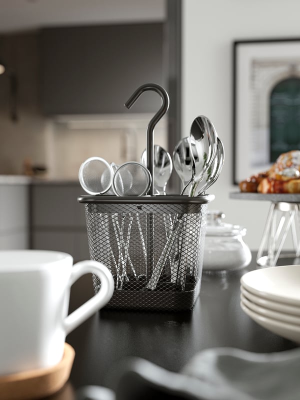 A stainless steel FÖRNUFT teaspoon