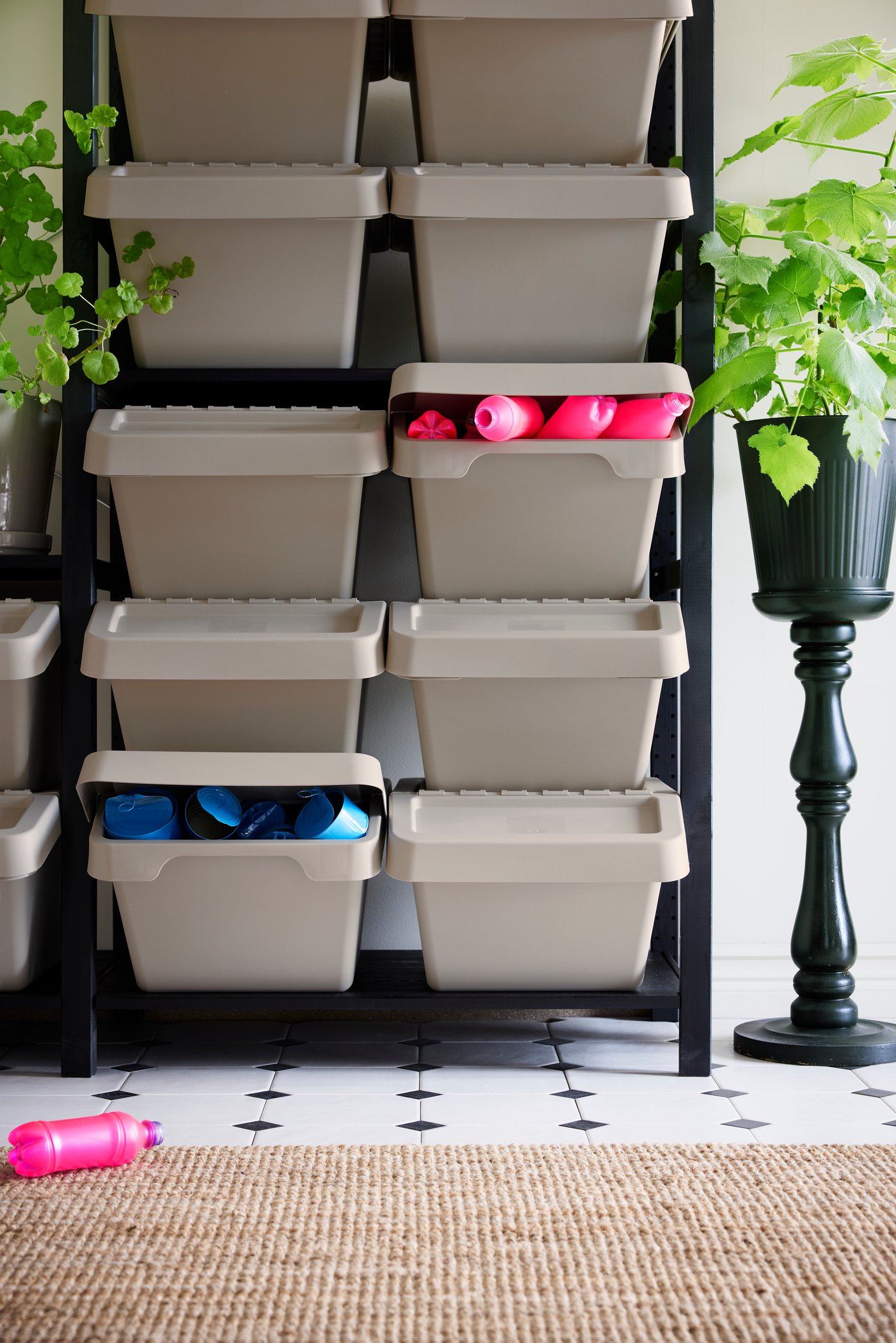 A pine IVAR 2 sections/shelves