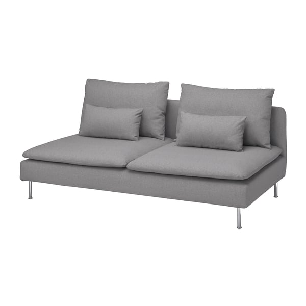 A Tonerud grey SÖDERHAMN 3-seat section in the NA