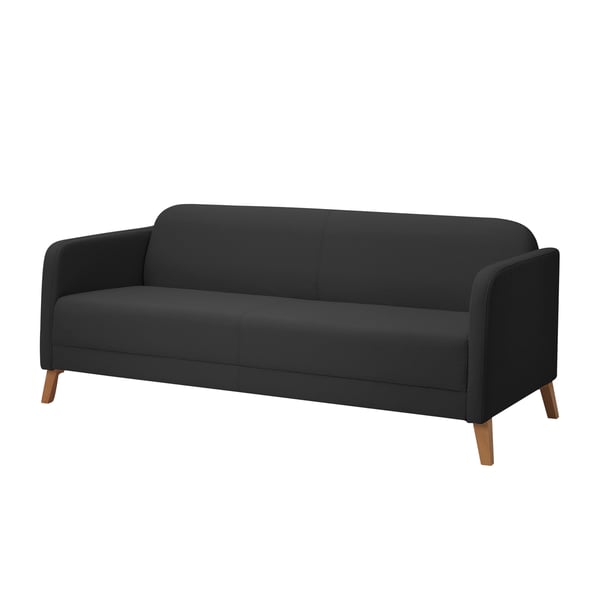 A Vissle dark grey LINANÄS 3-seat sofa