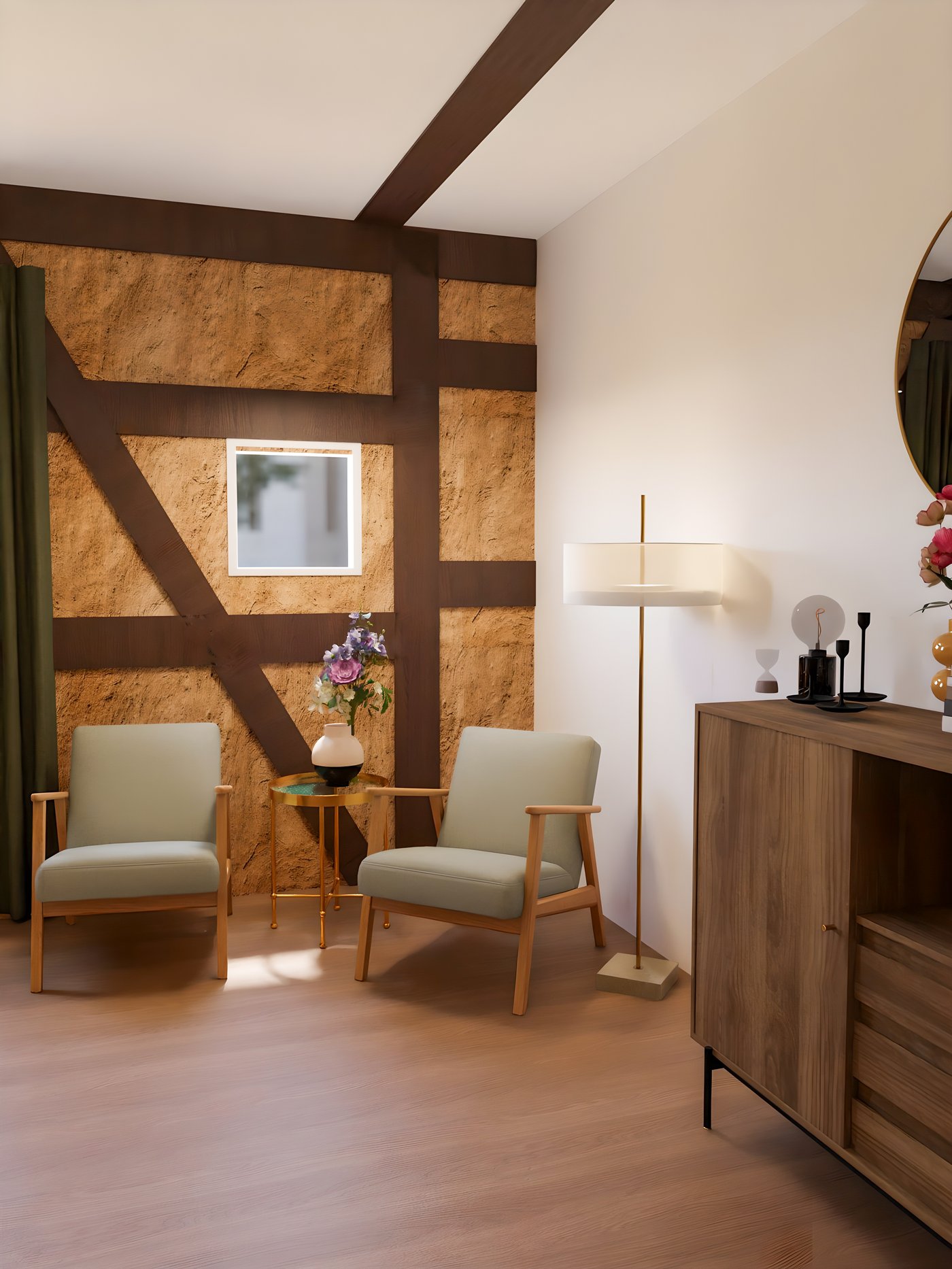 Sitzgelegenheit mit 2 Sesseln im Hotelzimmer
