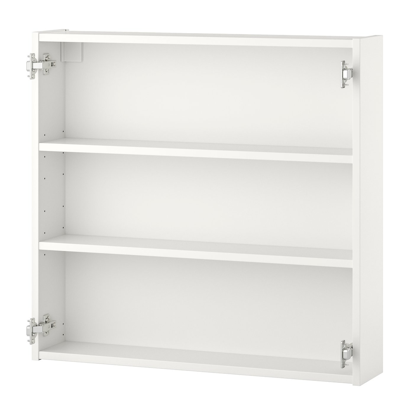 IKEA ENHET väggskåp m 2 hyllplan, vit, 80x15x75 cm