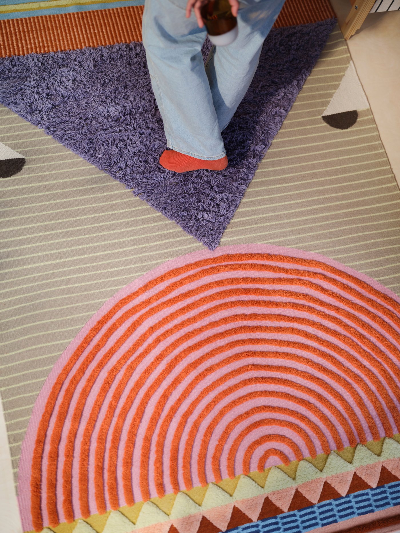 A multicolour OMMJÄNGE rug, flatwoven