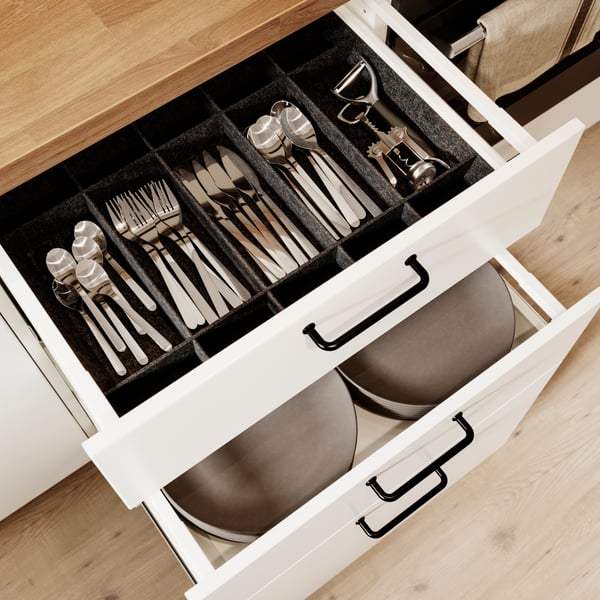 UPPDATERA Regulowany organizer do szuflady, szary, 60 cm