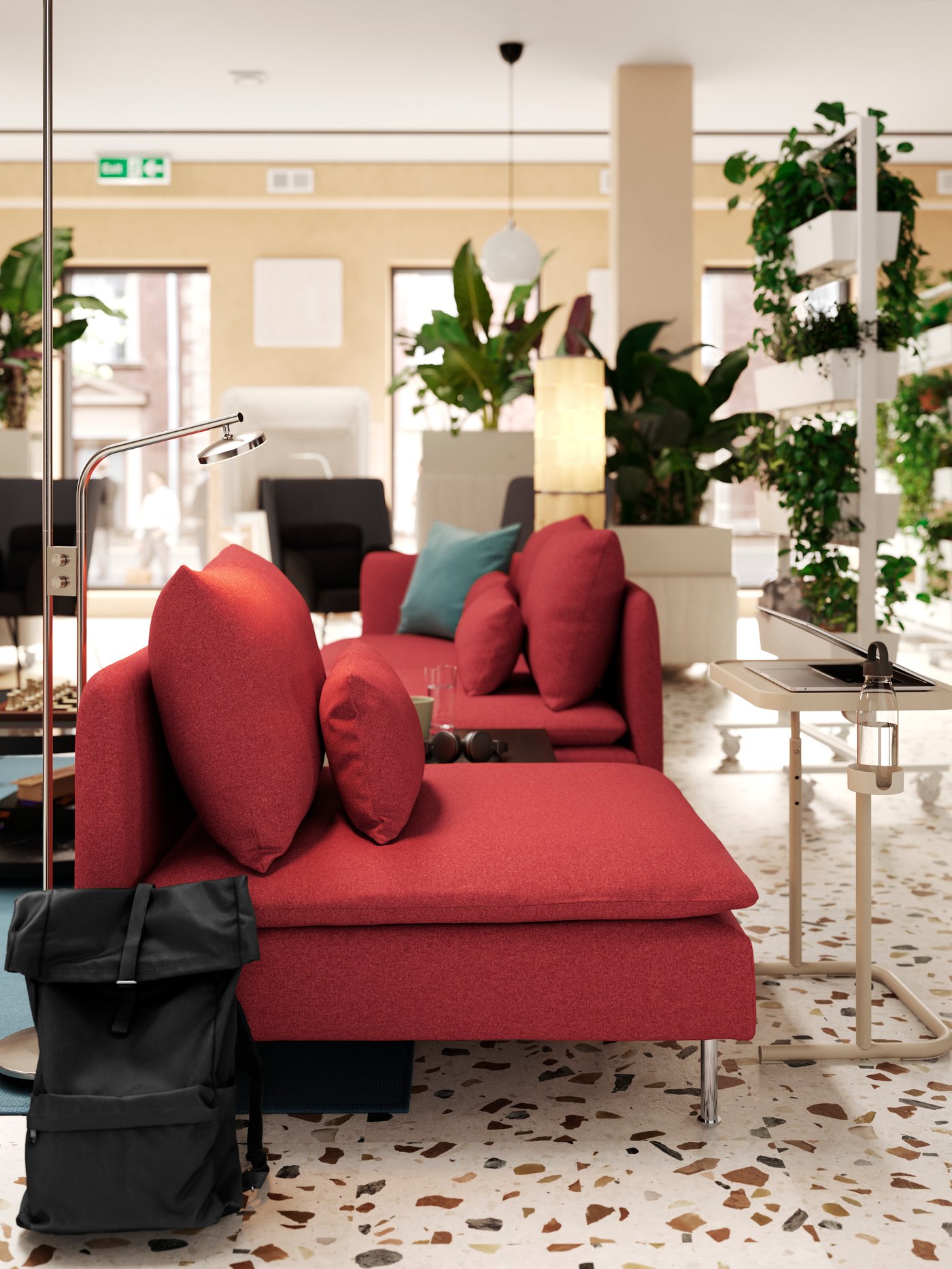 A Tonerud red SÖDERHAMN 1-seat section