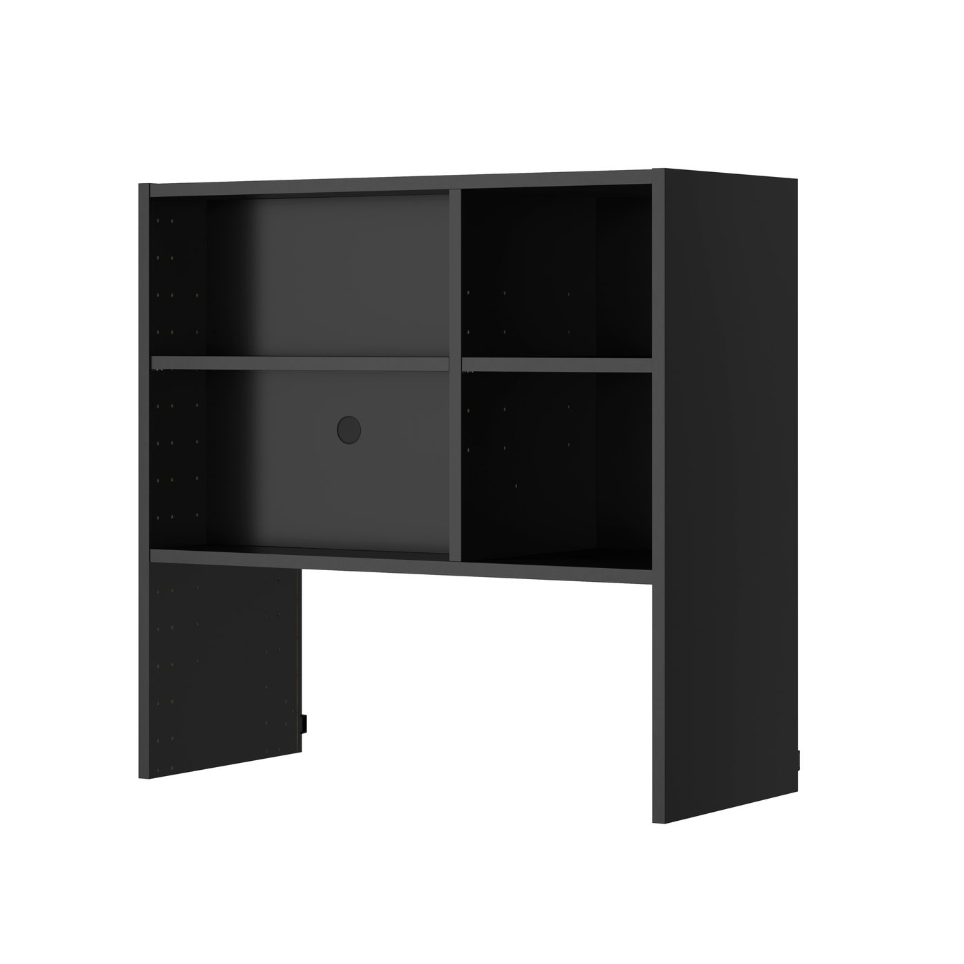 IKEA METOD väggskåp f inb köksfläkt, svartgrå, 80x37x80 cm