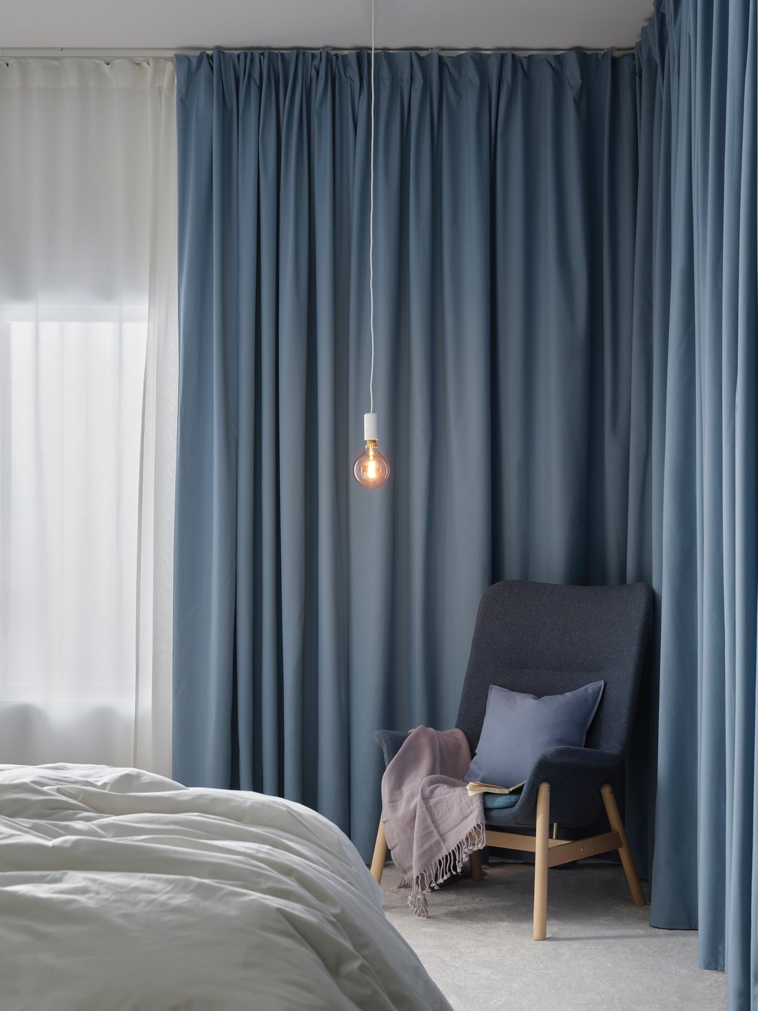 カーテンを使ってスペースを間仕切りする方法｜IKEA【公式】 - IKEA