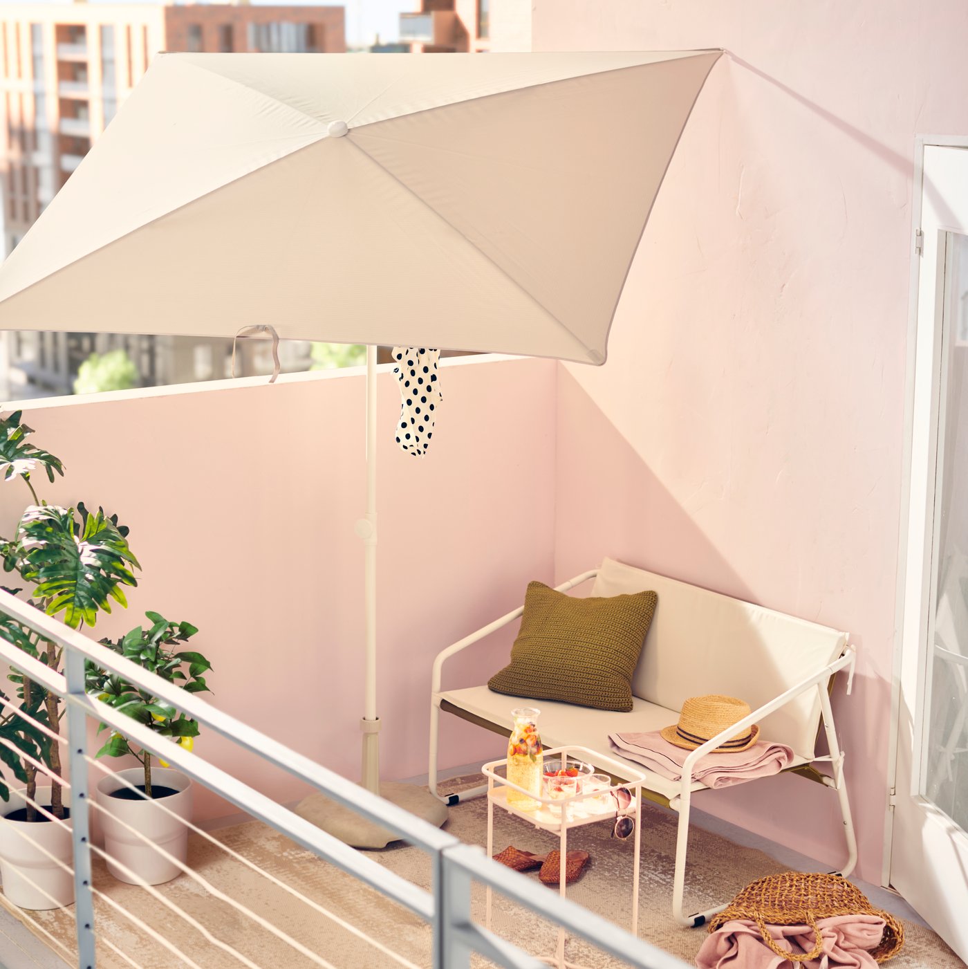 ikea sombrilla balcon