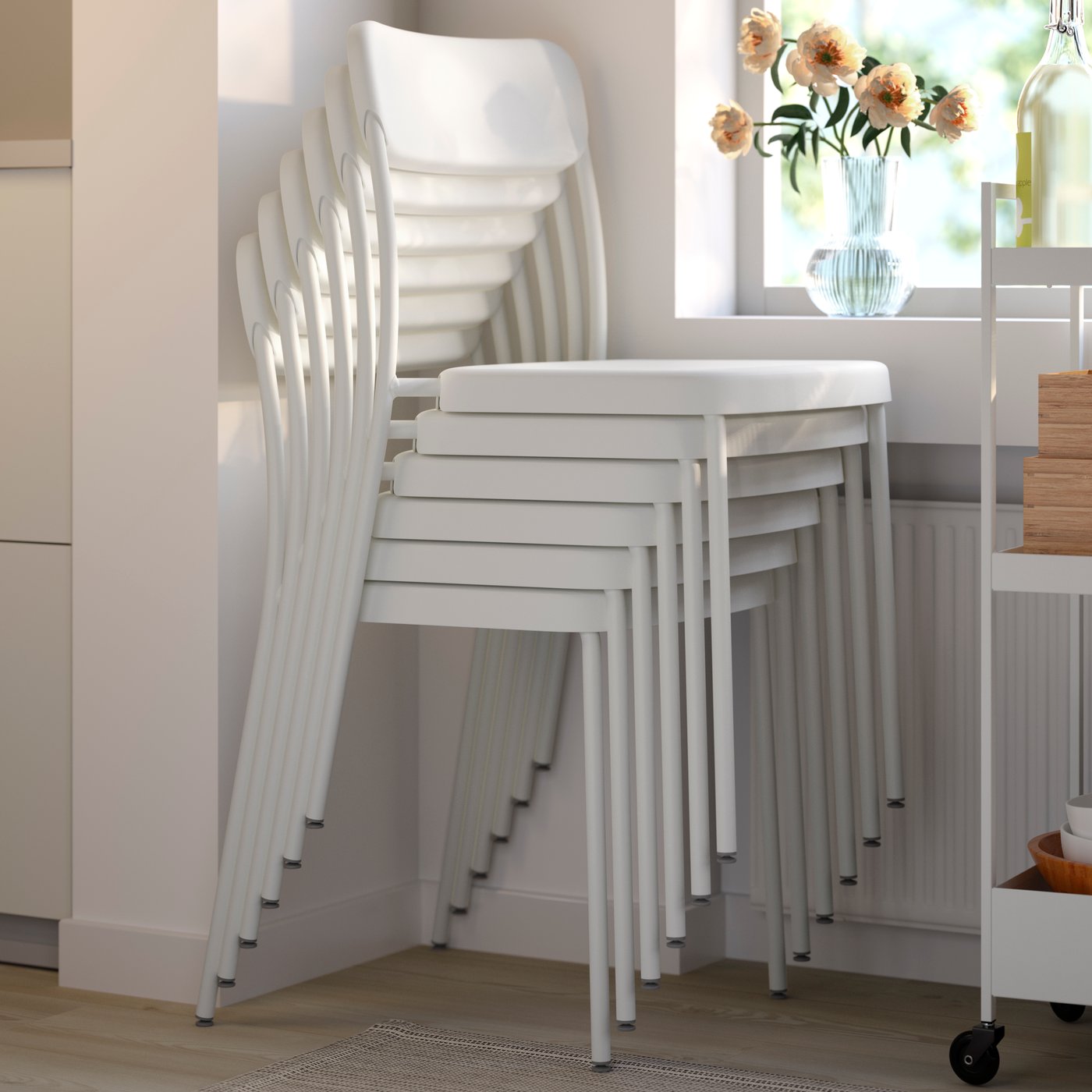 A white VIHALS chair