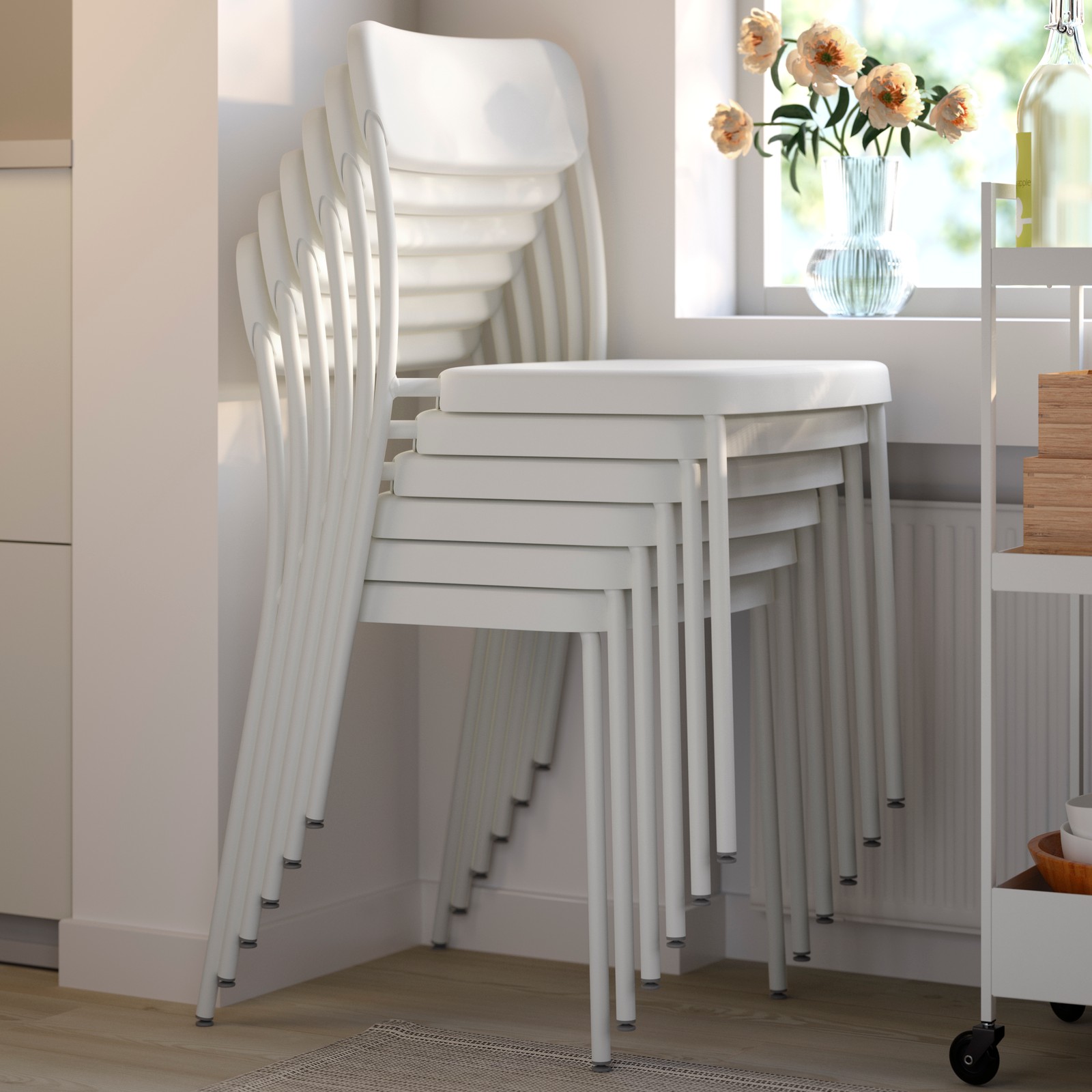 A white VIHALS chair