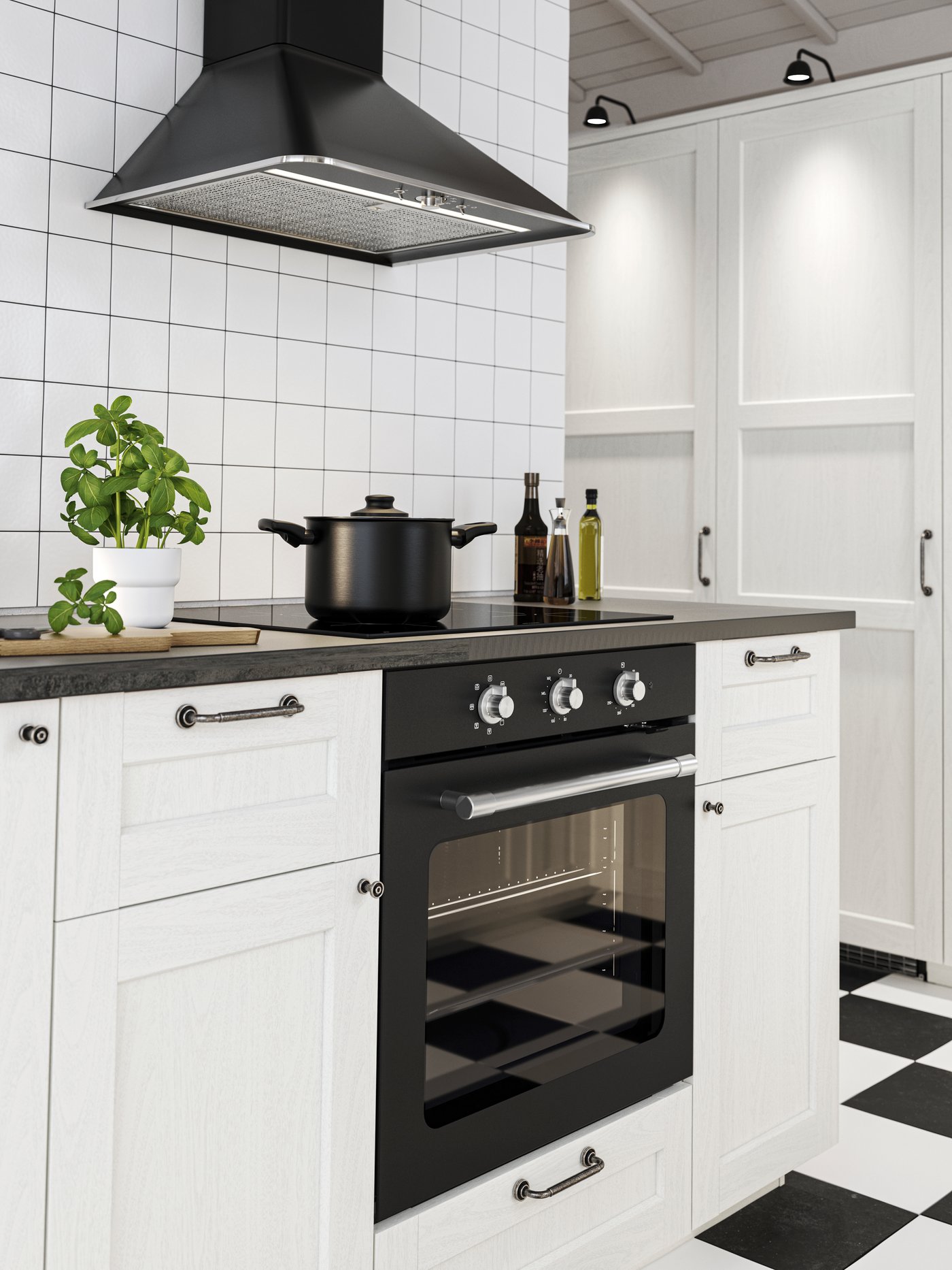 A white wood effect ENKÖPING drawer front