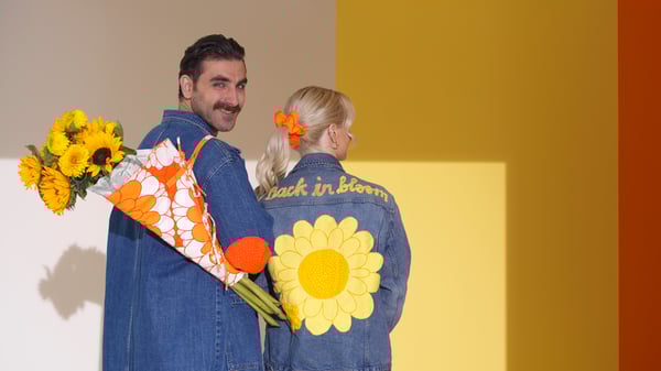 An orange SANDETERNELL pre-cut fabric