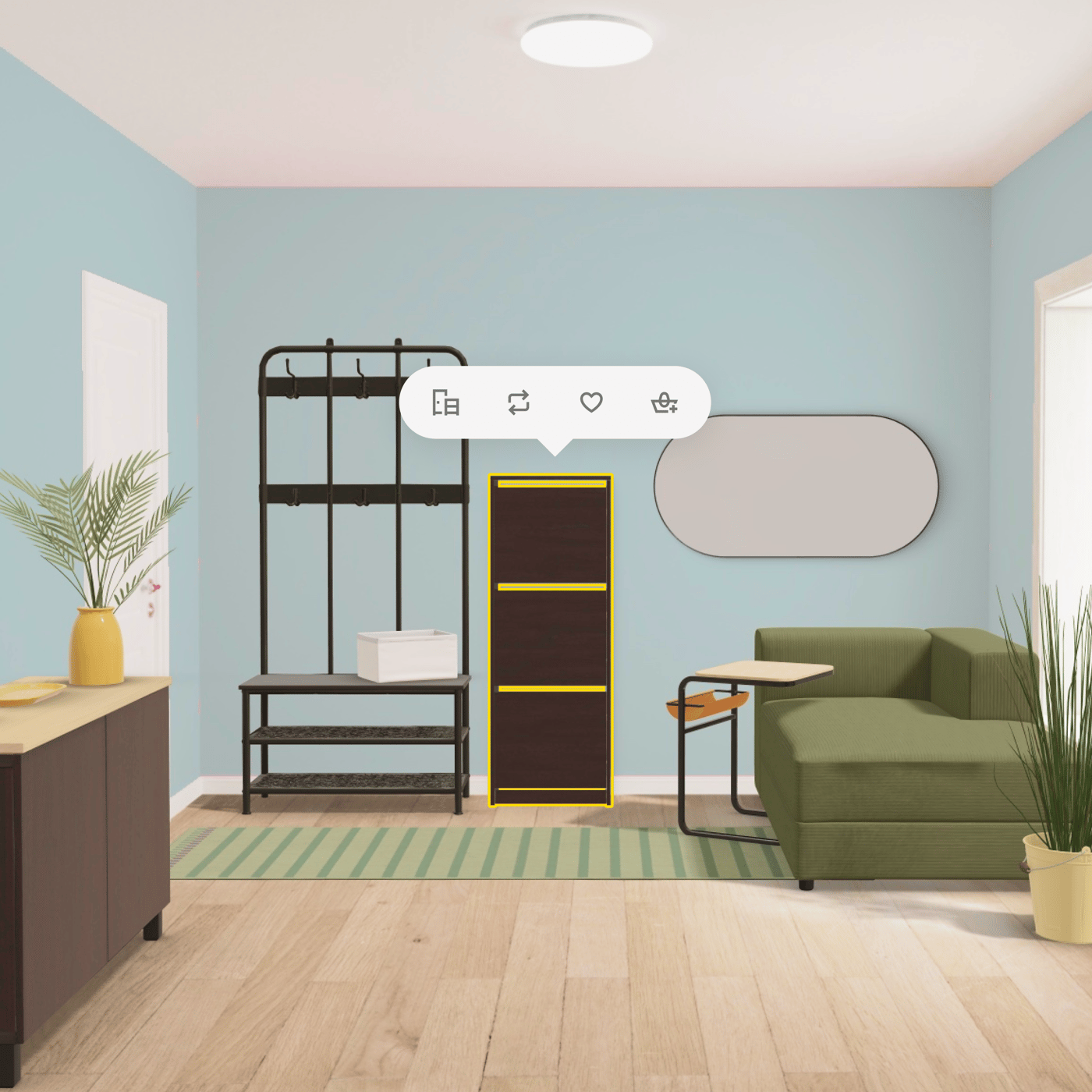 STÄLL shoe cabinet with 4 compartments, white, 96x17x90 cm - IKEA Germany