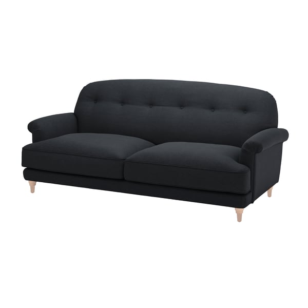 A Knäbäck/anthracite birch ESSEBODA 3-seat sofa